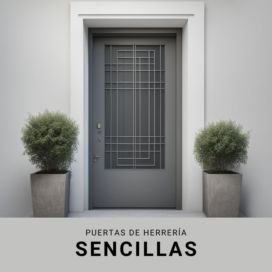 PUERTAS DE HERRERIA SENCILLAS Y BONITAS