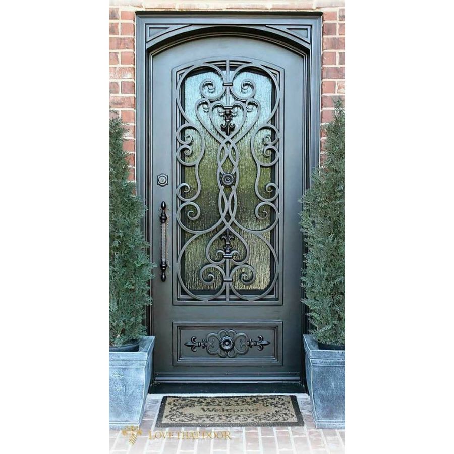 20 Diseños de puertas de hierro forjado  Wrought iron doors front  entrances, Iron door design, Door gate design