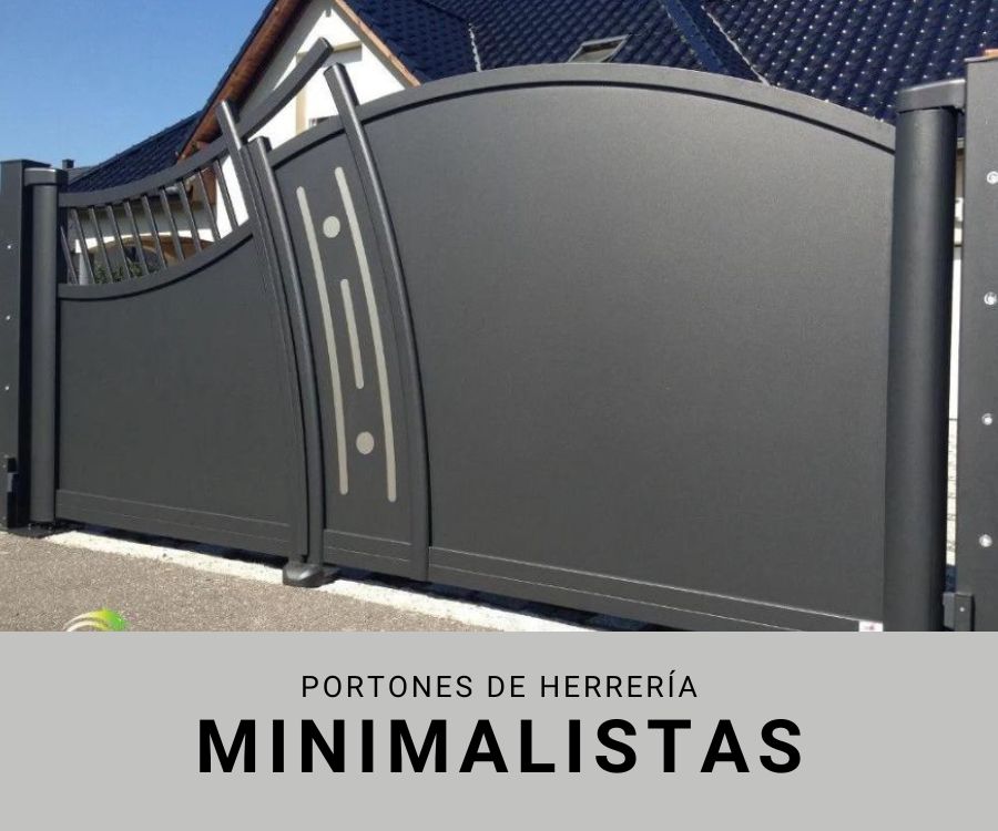 PORTONES DE HERRERIA MINIMALISTAS