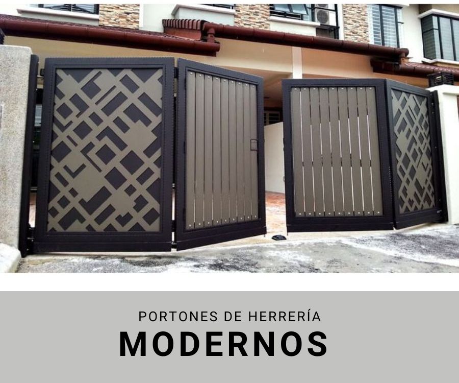 PORTONES DE HERRERIA MODERNOS