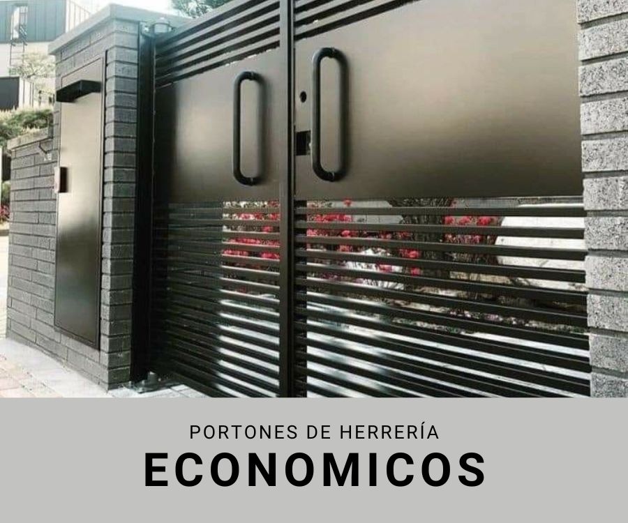 PORTONES DE HERRERIA económicos CON JALADORES