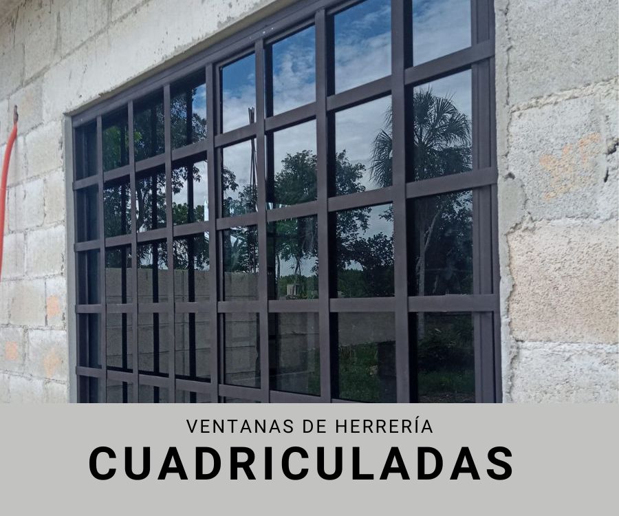 VENTANAS DE HERRERIA CUADRICULADAS