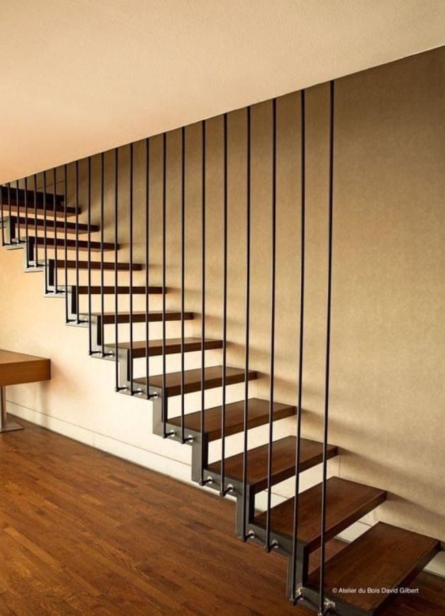 diseños de escaleras de herreria modernas para interiores