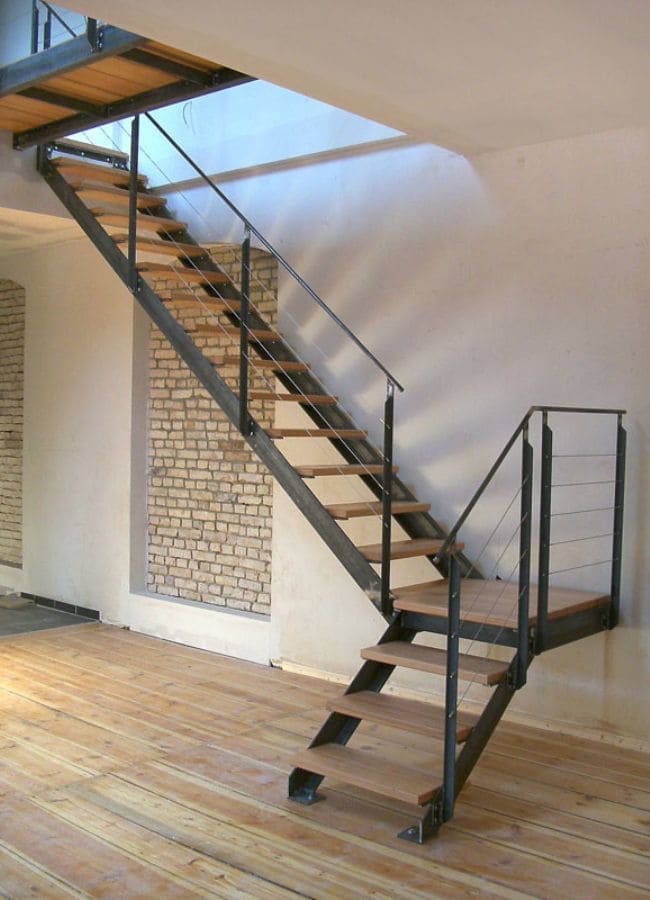 escaleras de herrería simples y bonitas